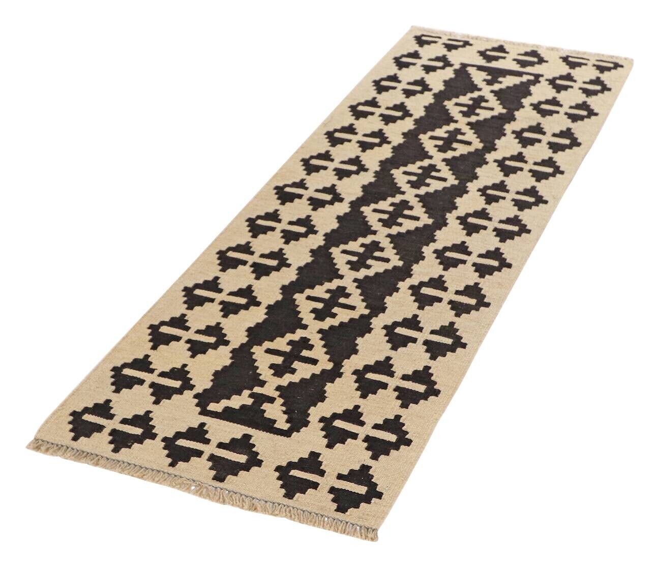 PersaTepp Teppich Kelim Gashgai schwarz B/H/L: ca. 64x1x198 cm