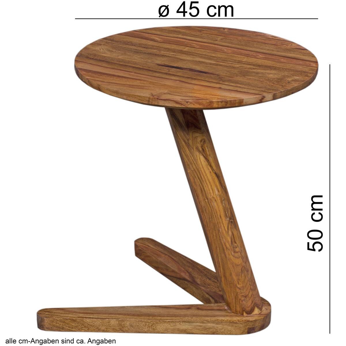 Beistelltisch rosenholz Holz B/H/T: ca. 45x50x45 cm