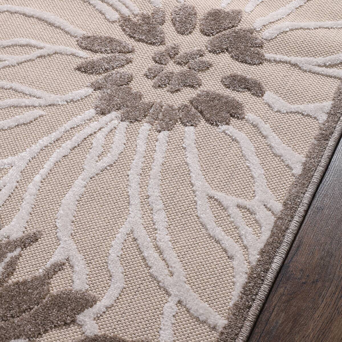 Sanat Outdoorteppich FLORAL creme B/L: ca. 200x290 cm