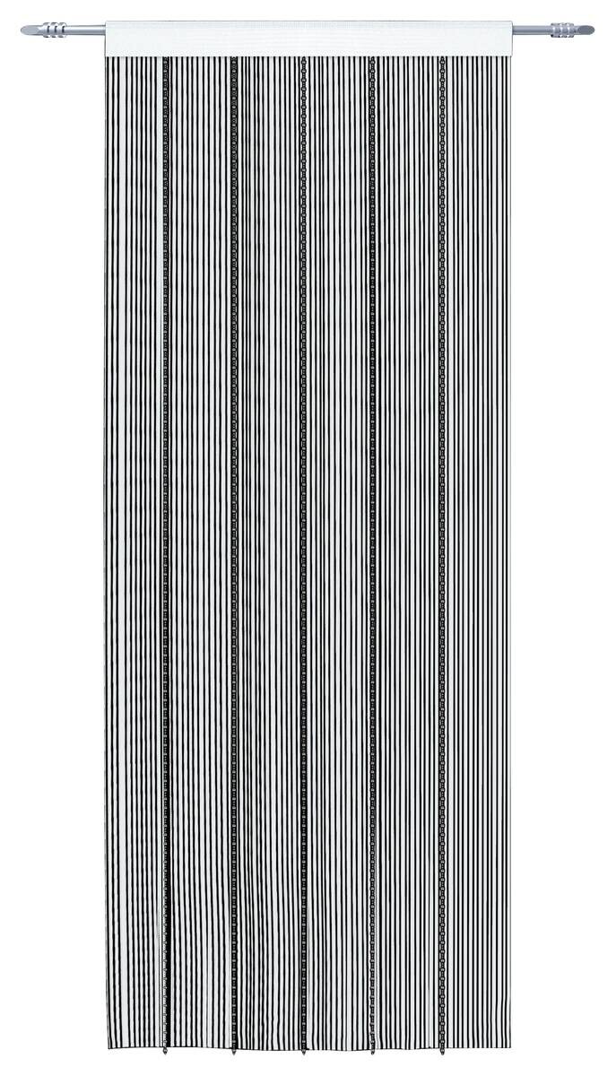 Fadenvorhang Perle weiß silber 100% Polyester B/L: ca. 90x245 cm