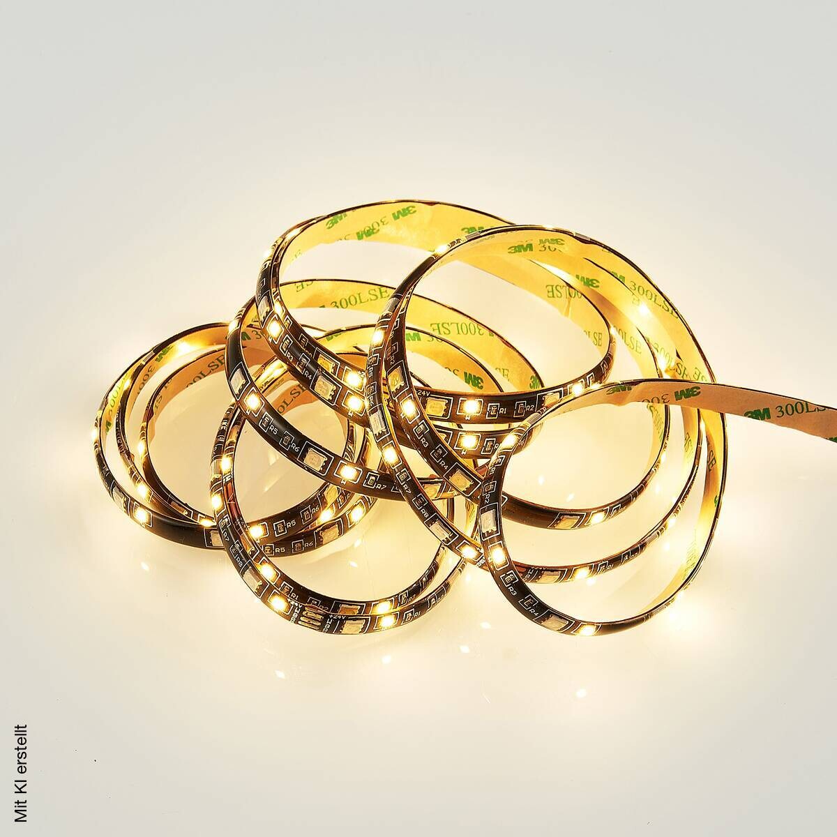 Lichtband schwarz Kunststoff B/L: ca. 1x300 cm
