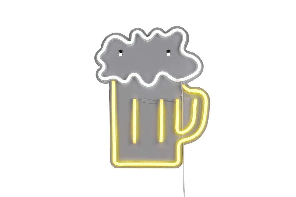 Reality LED-Wandleuchte Beer B/L: ca. 29,5x36 cm