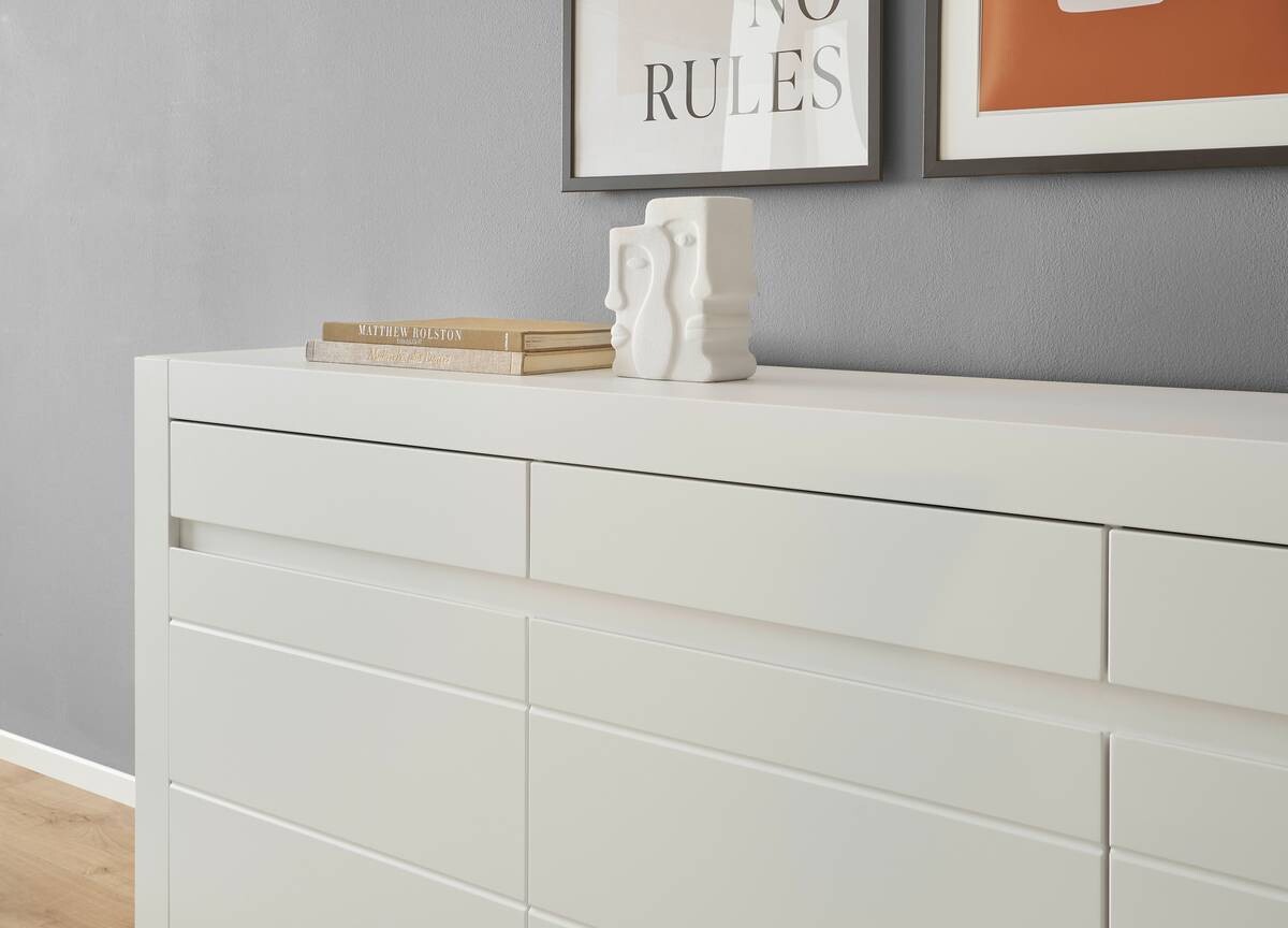 Sideboard Chester weiß matt B/H/T: ca. 217x90x42 cm
