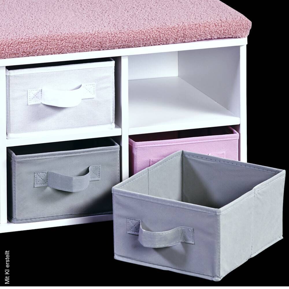 Kesper Kinder-Sitzbank rosa Polyester B/H/L: ca. 29,5x31x68 cm