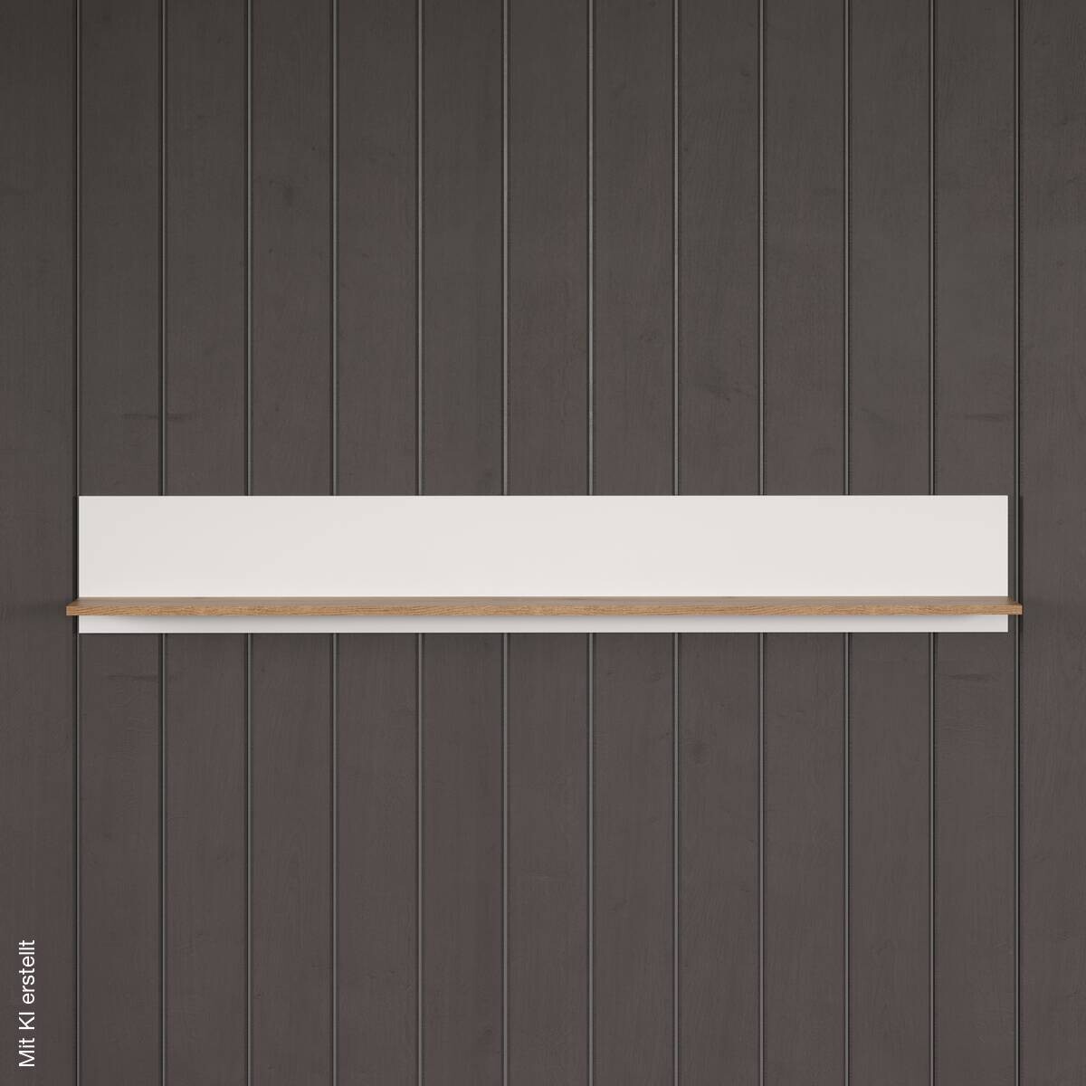 Wandboard Vitoria weiß Eiche Evoke Coast Nachbildung B/H/T: ca. 170x25x18 cm