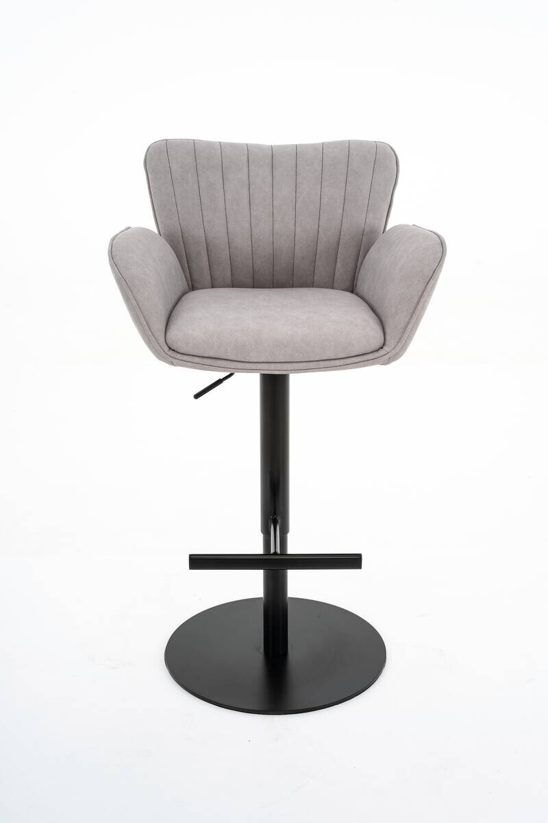 Barhocker FM hellgrau B/H/T: ca. 59x94,5x53 cm