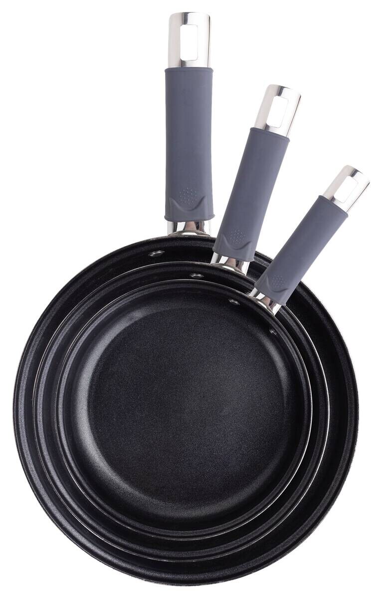 RENBERG Pfannenset VIRTON schwarz Edelstahl 3 tlg.