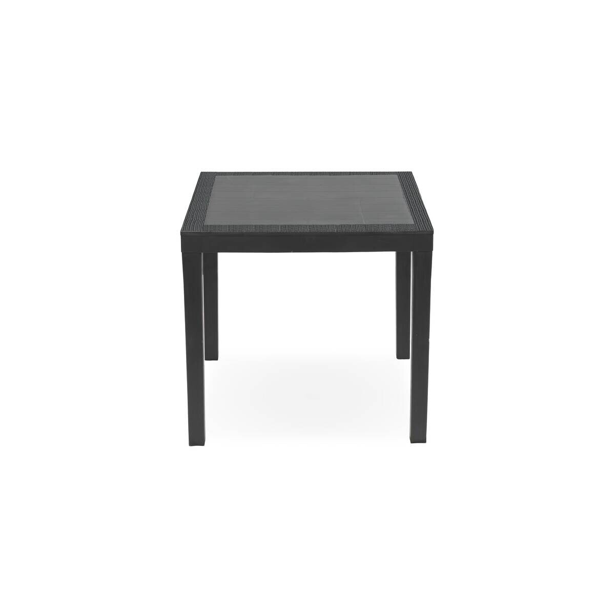 ProGarden Kunststofftisch Ago anthrazit Kunststoff B/H/L: ca. 79x72x79 cm