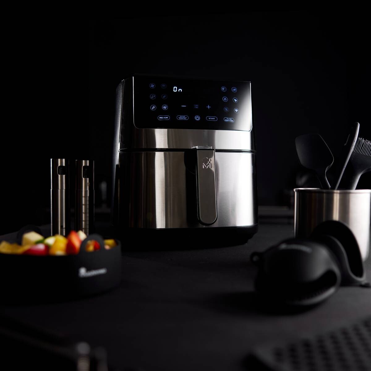 MASTERPRO Heißluftfritteuse BGMP-9344 I-Rocket silber Kunststoff B/H/T: ca. 40x41x35,5 cm ca. 6 l