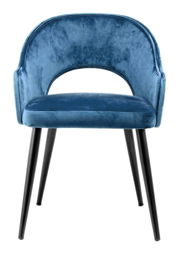 Stuhl Joris 100 2er blau Microfaser B/H/T: ca. 55x77x58 cm