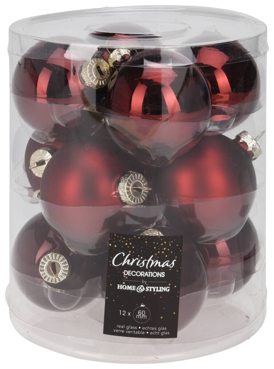 Weihnachtskugel rot