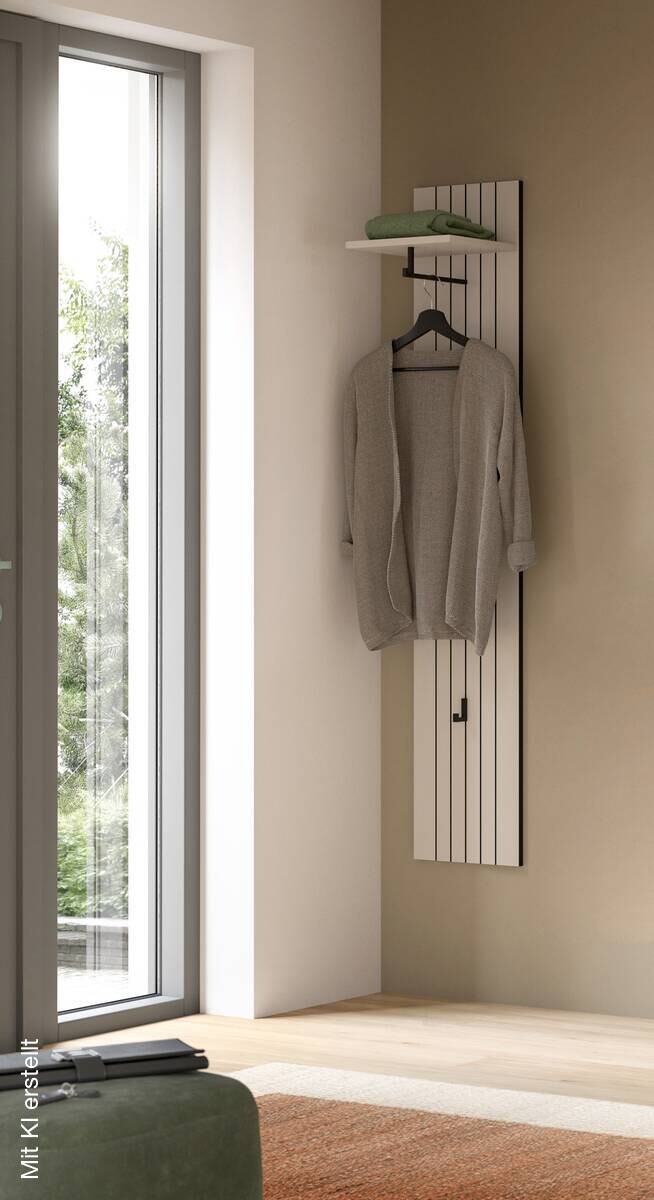 Garderobenpaneel STATION Cashmere B/H/T: ca. 31x27x160 cm