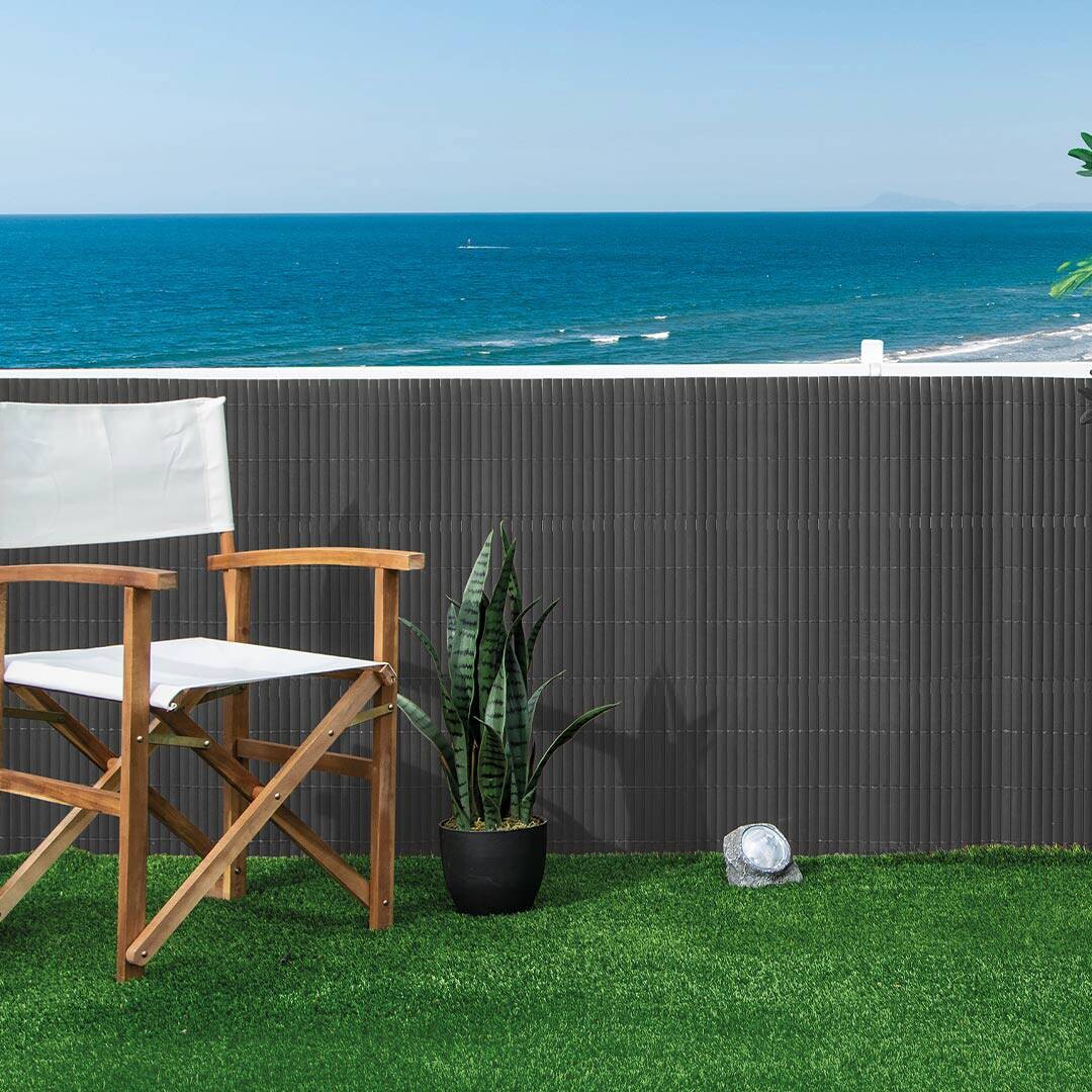 NORTENE Sichtschutz anthrazit PVC B/H/L: ca. 300x8x90 cm