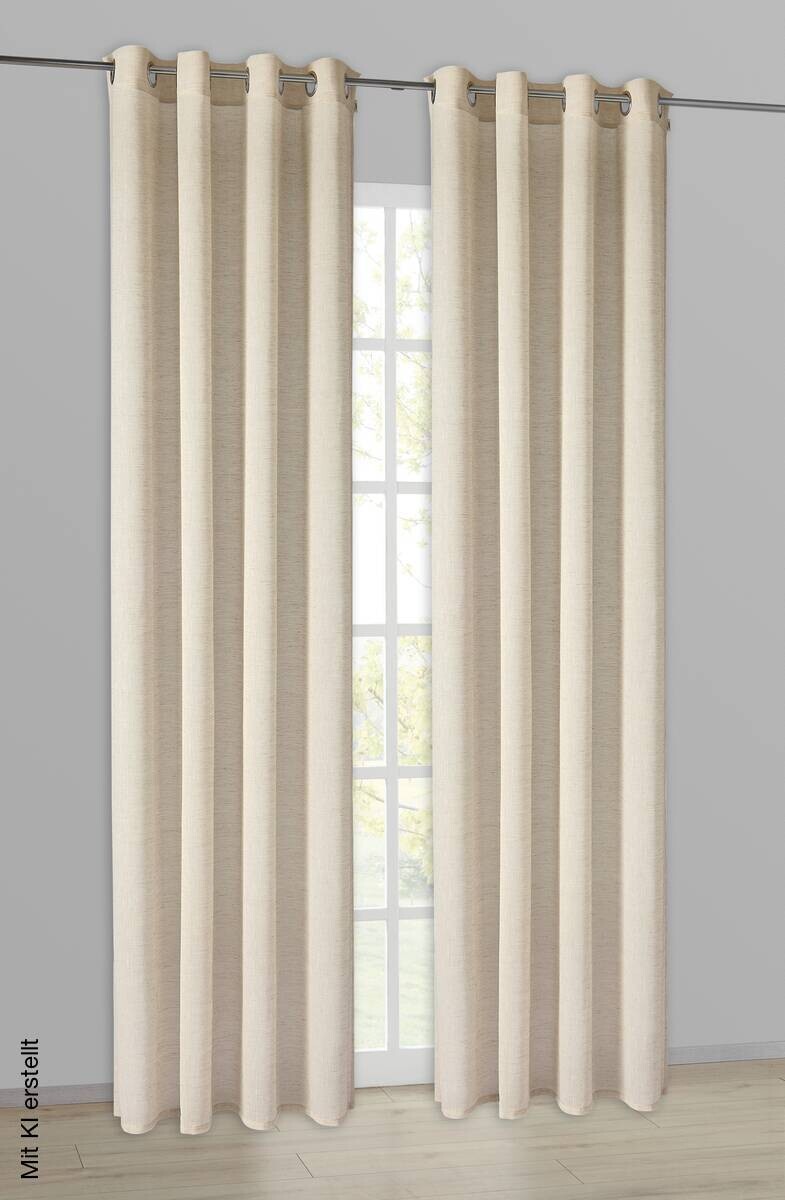 Esprit Ösenvorhang E-Ola beige B/L: ca. 140x250 cm