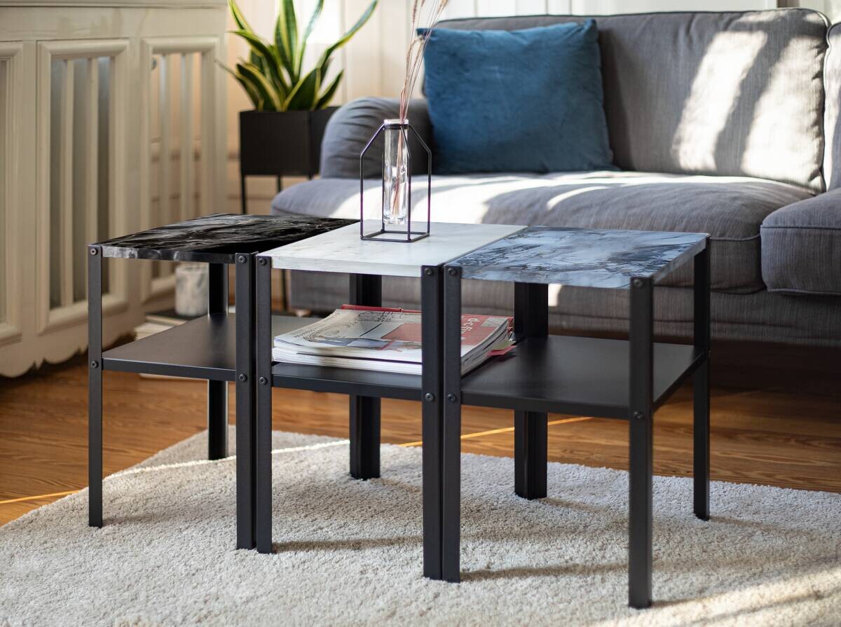 d-c-fix Klebefolie Marmoroptik graublau gold B/L: ca. 67,5x200 cm