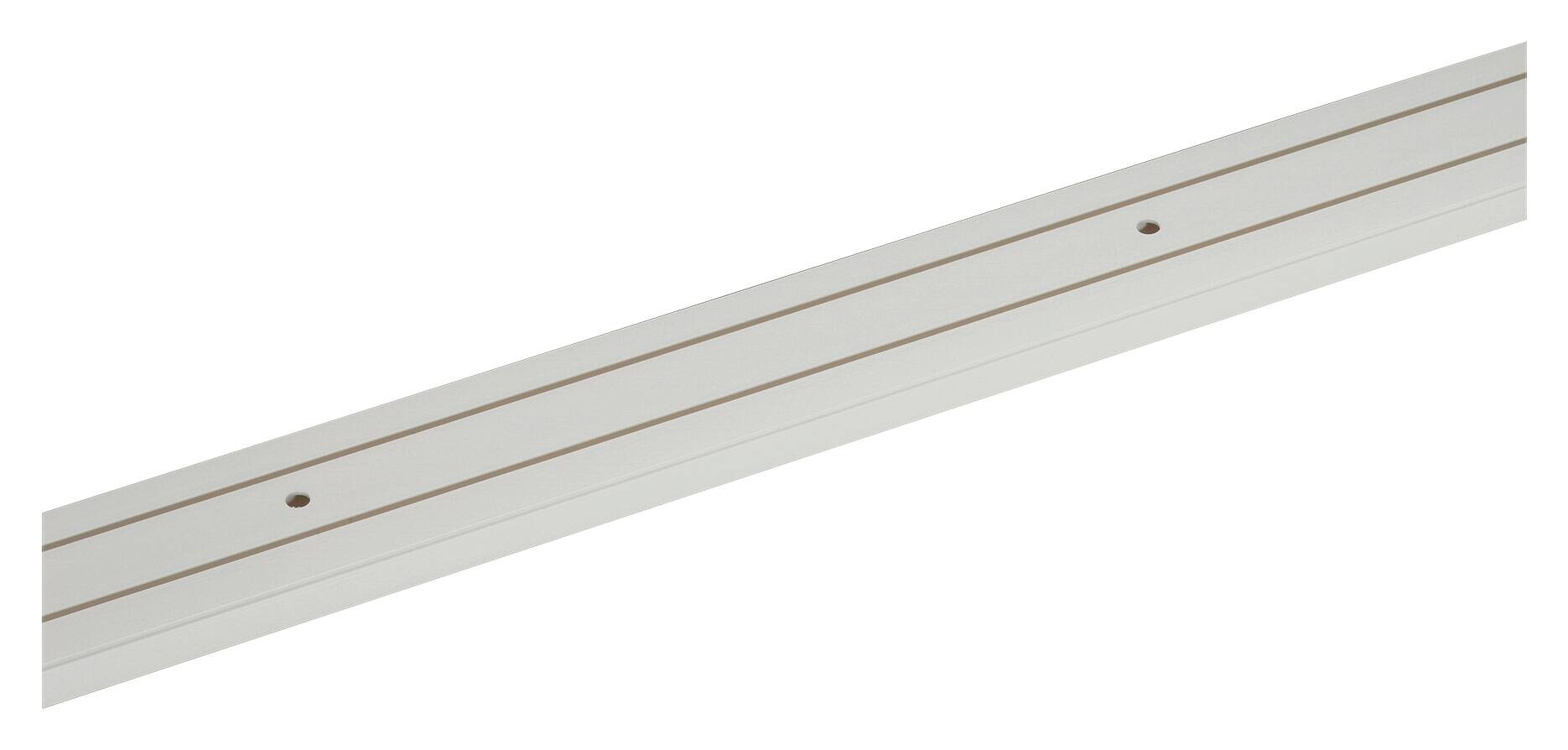 ondeco Gardinenschiene weiß Kunststoff L: ca. 120 cm 2 Läufe
