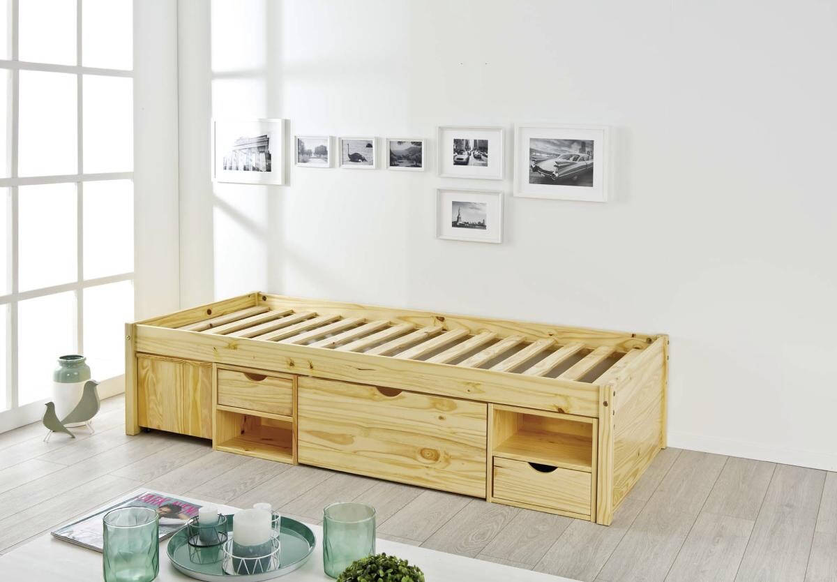 Funktionsbett Claas natur Liegefläche B/L: ca. 90x200 cm