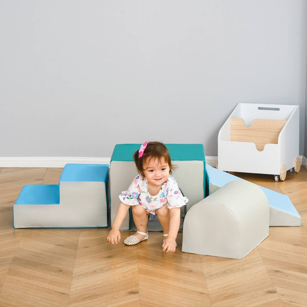HOMCOM Kinder Bausteine 4er Set B/H/L: ca. 50x150x39 cm
