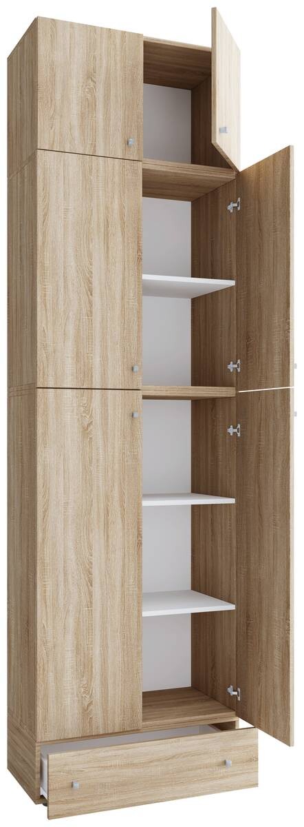 Kleiderschrank Lona Eiche B/H/T: ca. 70x240x39 cm