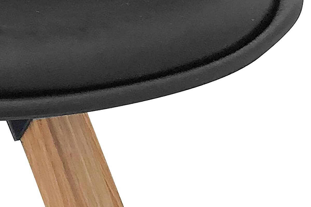 Stuhl KIRA 2er-Set schwarz Kunststoff B/H/T: ca. 48x86x55,5 cm