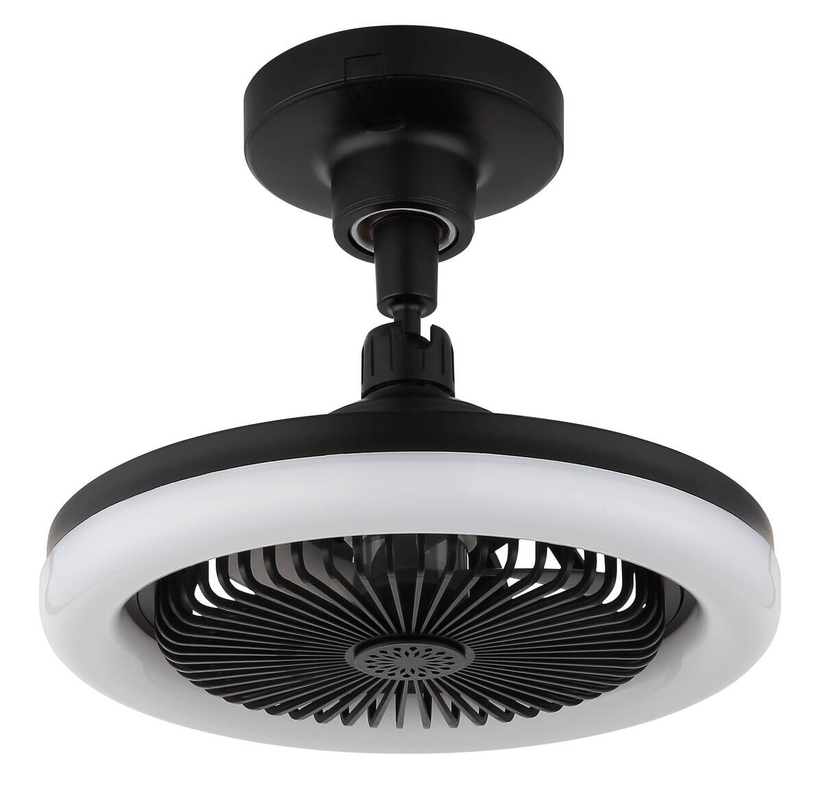 GLOBO Deckenventilator Opal mattschwarz H/D: ca. 21,7x25,8 cm max. 20 W