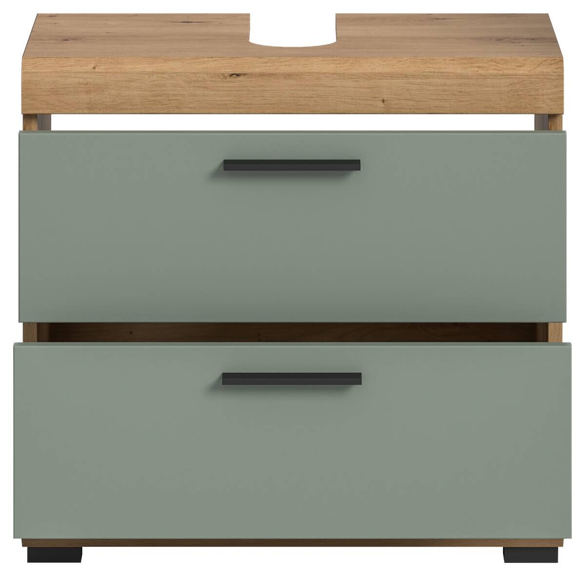 Waschbeckenunterschrank Scout Eiche Artisan Nachbildung salbei Nachbildung B/H/T: ca. 60x56x37 cm
