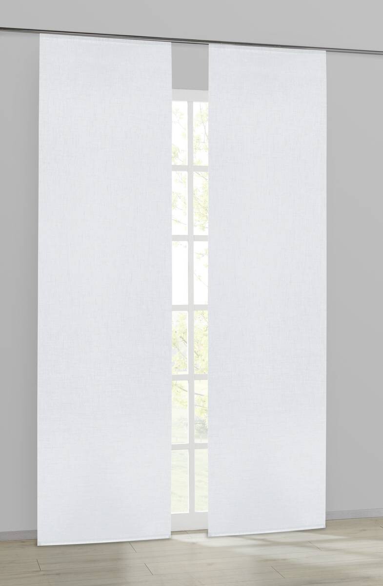 POCOline Schiebevorhang Goyo weiß B/L: ca. 60x245 cm