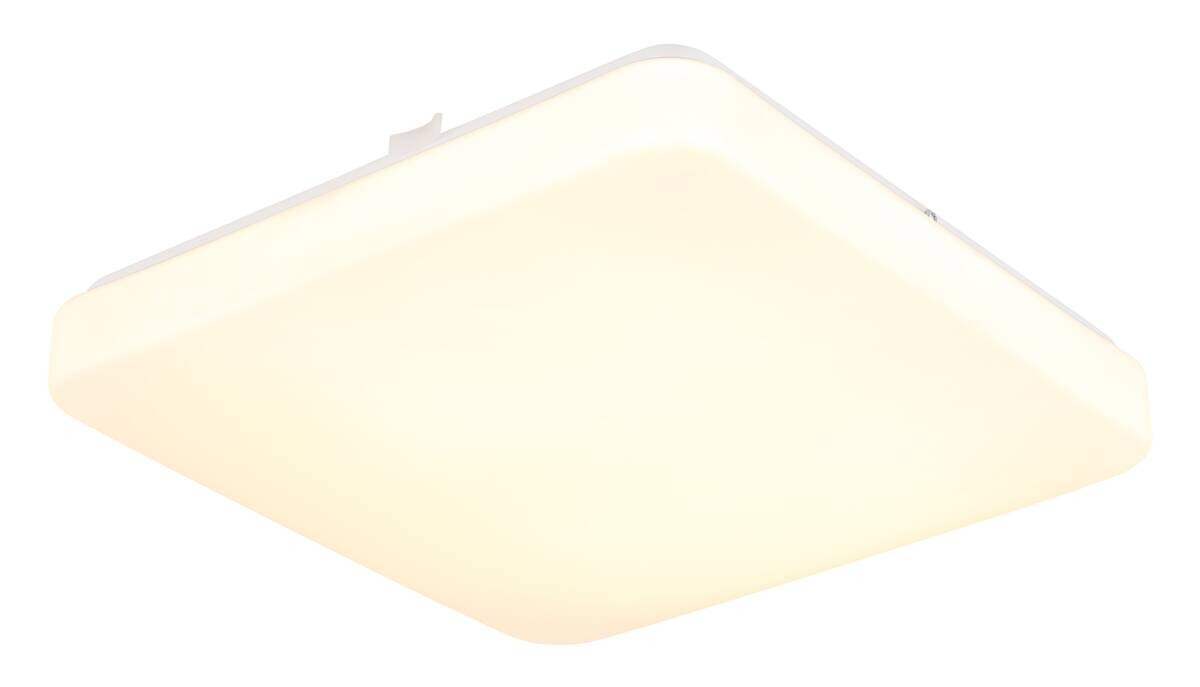 GLOBO LED-Deckenleuchte Opal weiß Metall Acryl B/H/L: ca. 27x5,5x27 cm 1 Brennstellen