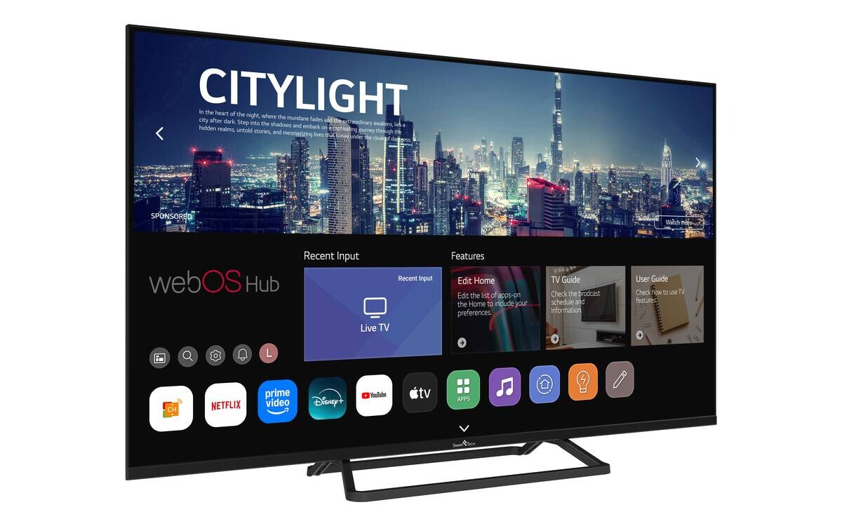 Smart-Tech LED-Fernseher 43FW01V3 schwarz B/H: ca. 96x60 cm