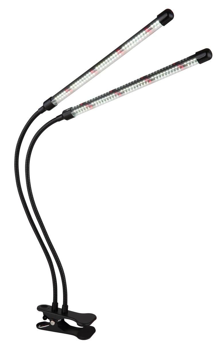 GLOBO LED-Klemmstrahler mattschwarz transparent Metall Kunststoff B/H/T: ca. 45x47x41 cm 1 Brennstellen