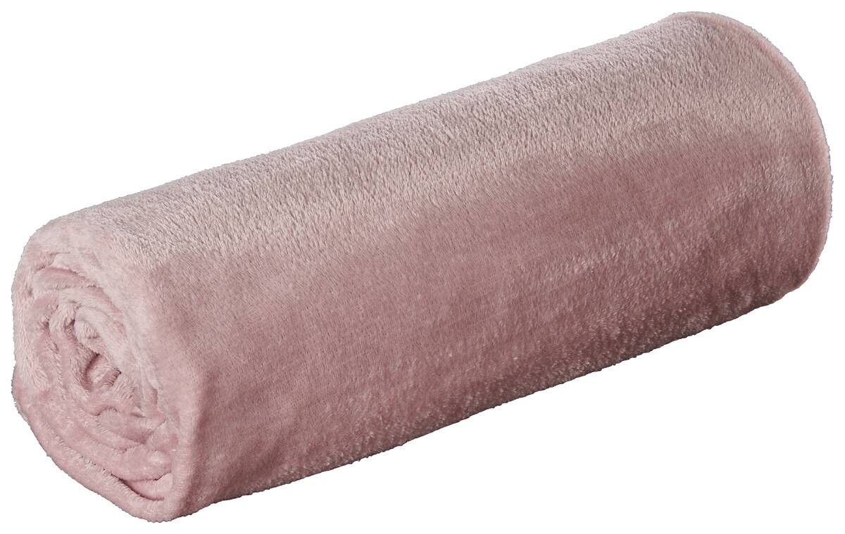 Flanelldecke altrosa Polyester B/L: ca. 130x160 cm