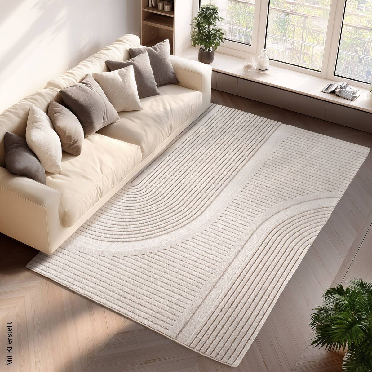 Ayyildiz Teppich POMPEI creme B/L: ca. 140x200 cm