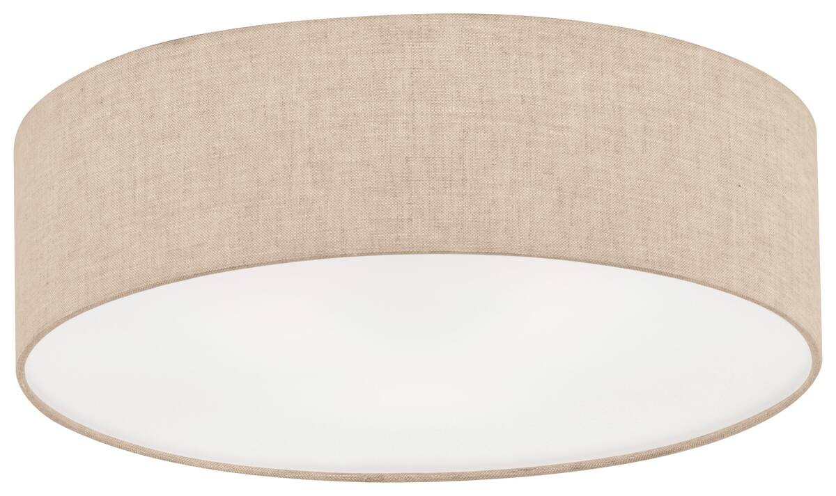 Fischer & Honsel Deckenleuchte 20913 weiß sand Leinen H/D: ca. 15x60 cm E14 4 Brennstellen