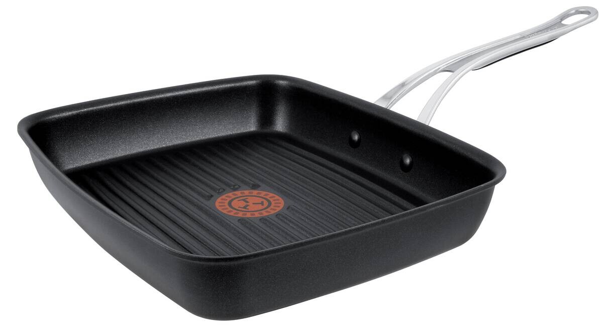 Tefal Grillpfanne Jamie Oliver silber Aluminium B/H/L: ca. 27x5,2x23 cm