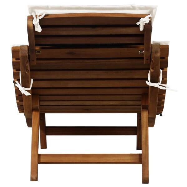 vidaXL Gartenliege braun Polyester B/H/L: ca. 55x64x184 cm