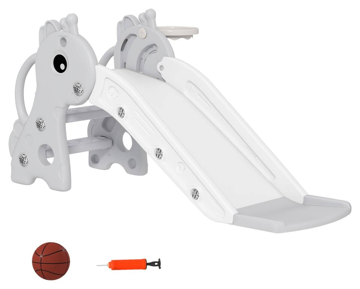 AIYAPLAY Kinderrutsche grau B/H/L: ca. 51,5x52x106 cm