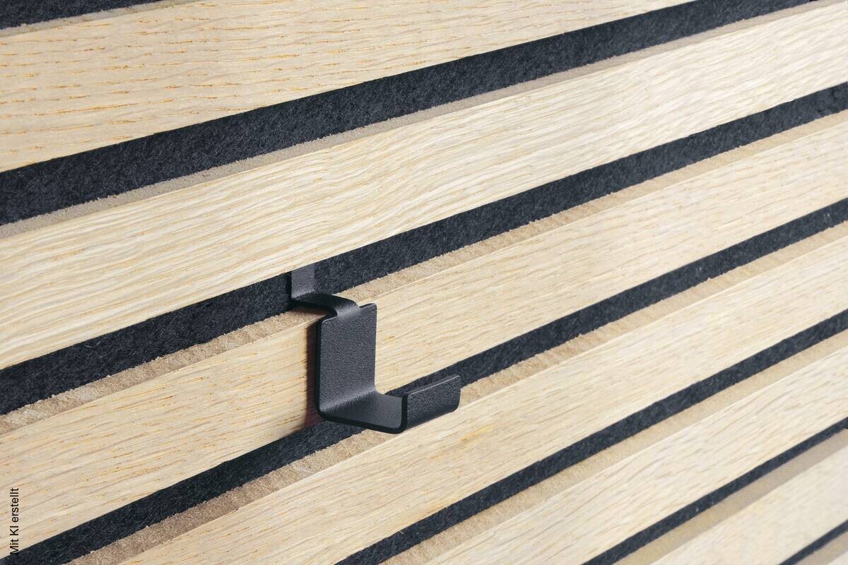 Zubehör Akustikpaneel schwarz L/B/H: ca. 4,4x4x2,5 cm pro Stück