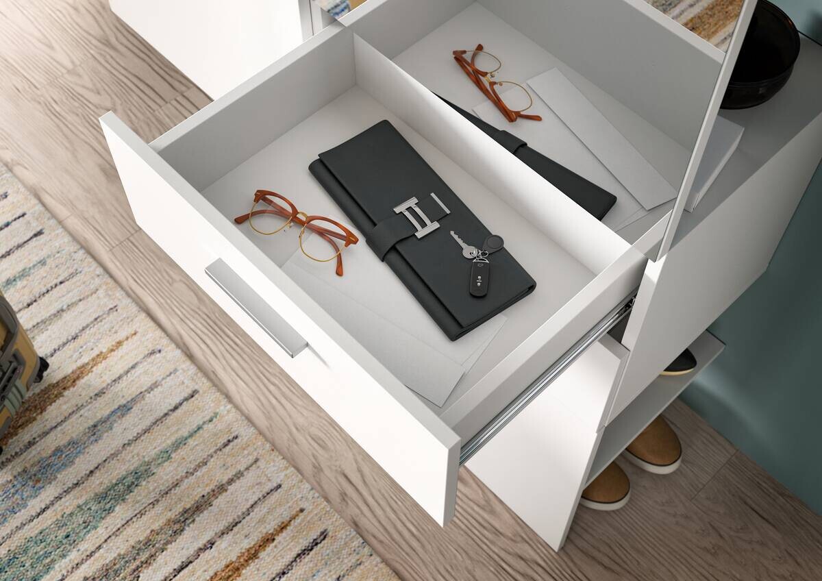 Garderobe VAGA weiß B/H/T: ca. 156x190x36 cm