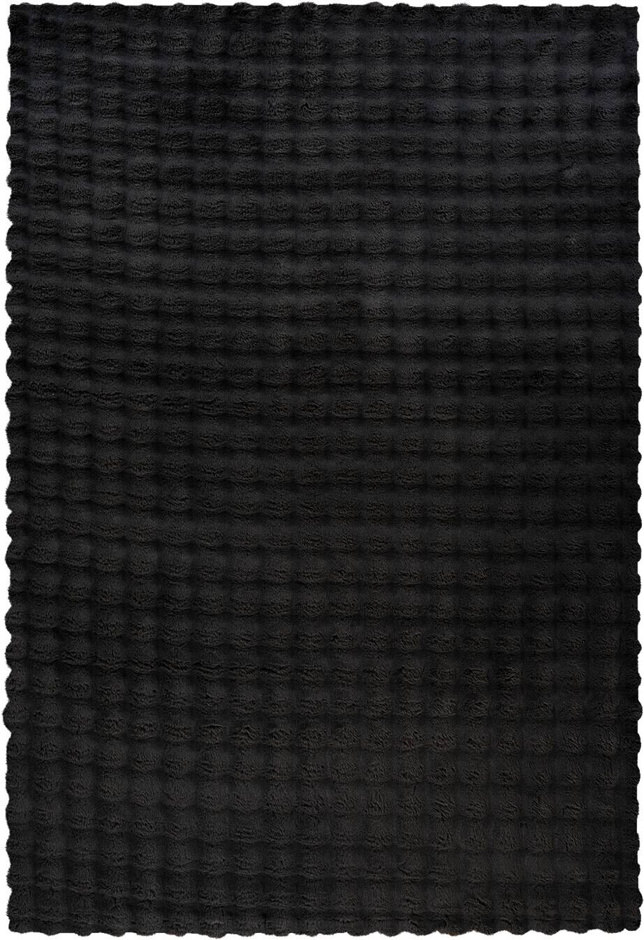 Padiro Hochflorteppich Hailey 125 schwarz B/H/L: ca. 120x3x160 cm