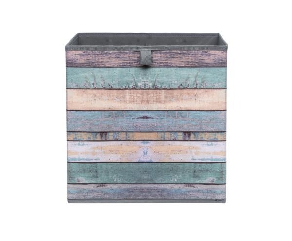 Motivbox Wood bunt anthrazit B/H/T: ca. 32x32x32 cm