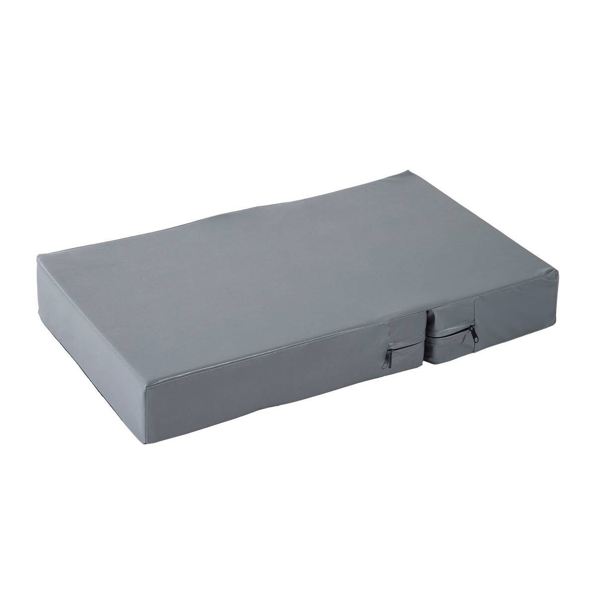 PawHut Hundetreppe grau Kunstleder B/H/L: ca. 39x20x42 cm