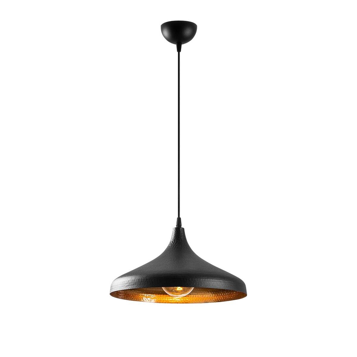 Opviq Pendelleuchte Tattoo-2641 schwarz B/H/T/L/D: ca. 36x118x36x36x36 cm E27 1 Brennstellen