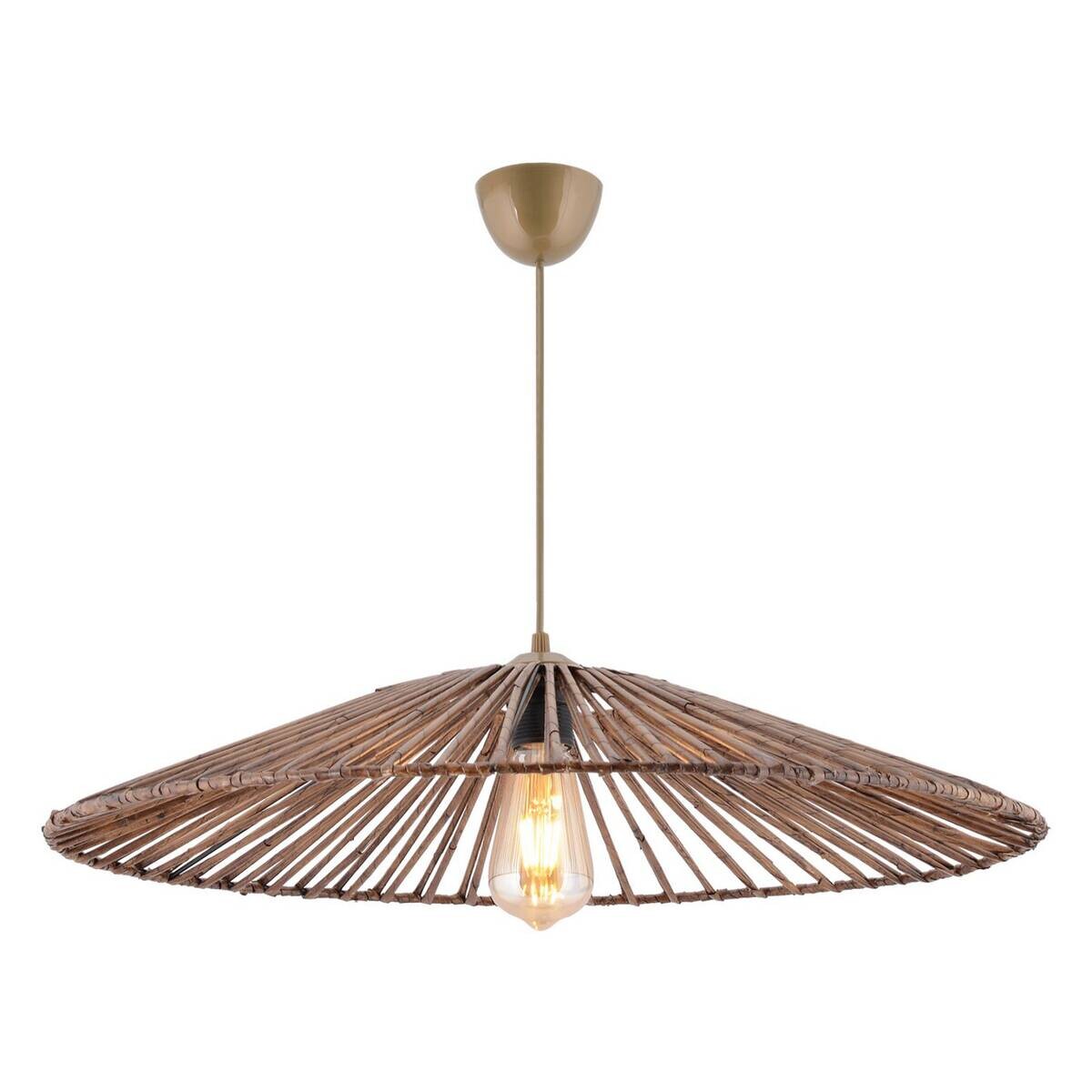 Pendelleuchte braun Metall B/H/L/D: ca. 61x40x61x61 cm E27 1 Brennstellen