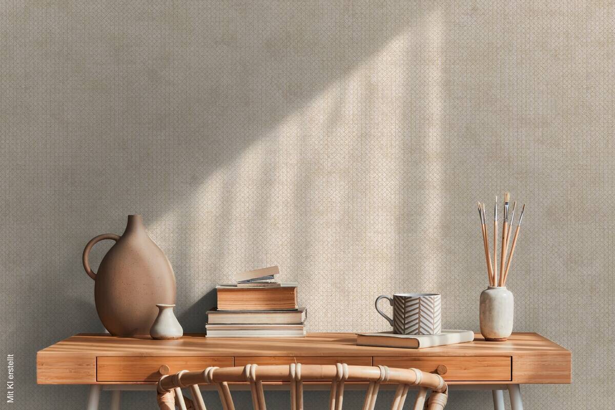 A.S.Creation Vliestapete beige gold silber B/H/D: ca. 53x1005x8,6 cm
