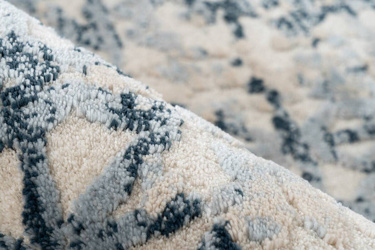 Kayoom Kurzflorteppich Adela 325 blau B/H/L: ca. 120x1,3x170 cm