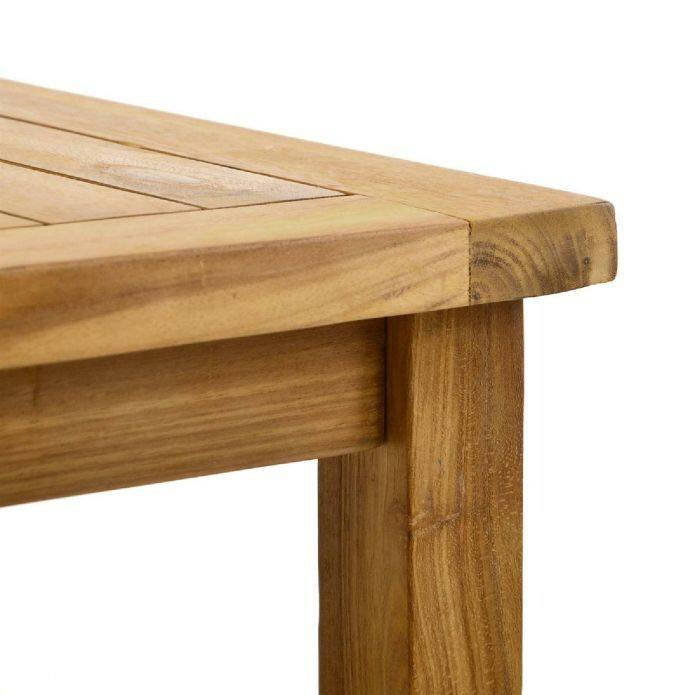 VCM Beistelltisch braun Teakholz B/H/T: ca. 50x50x50 cm