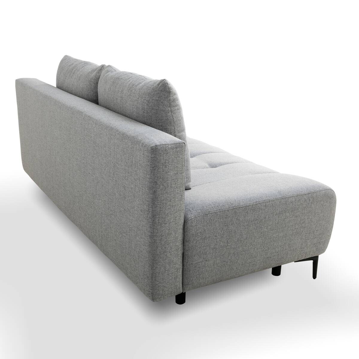 Schlafsofa hellgrau Webstoff B/H/T: ca. 195x88x95 cm