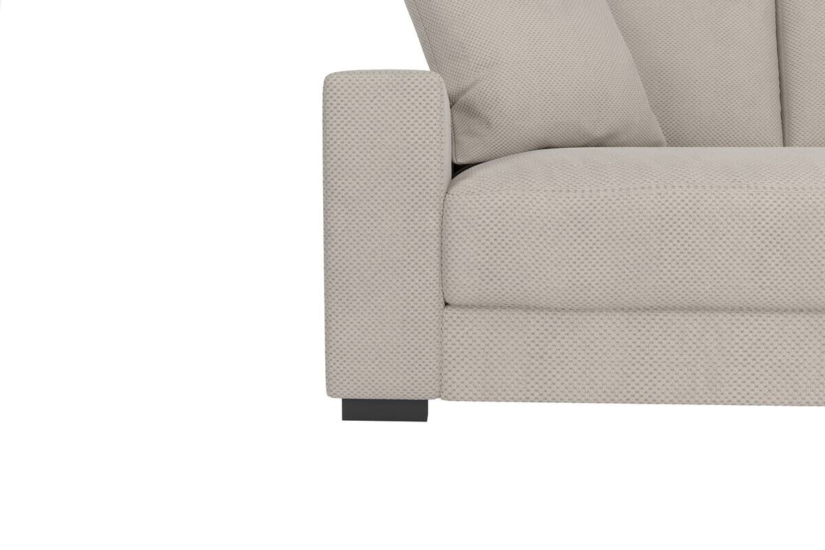 Ecksofa Greige Microfaser B/H/T: ca. 300x83x190 cm