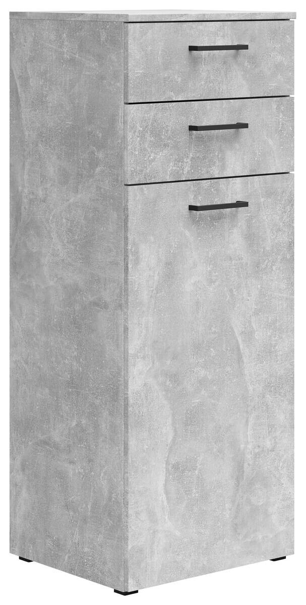 Kommode Multi-Stauraum Typ 17 Beton Optik B/H/T: ca. 45x115x40 cm