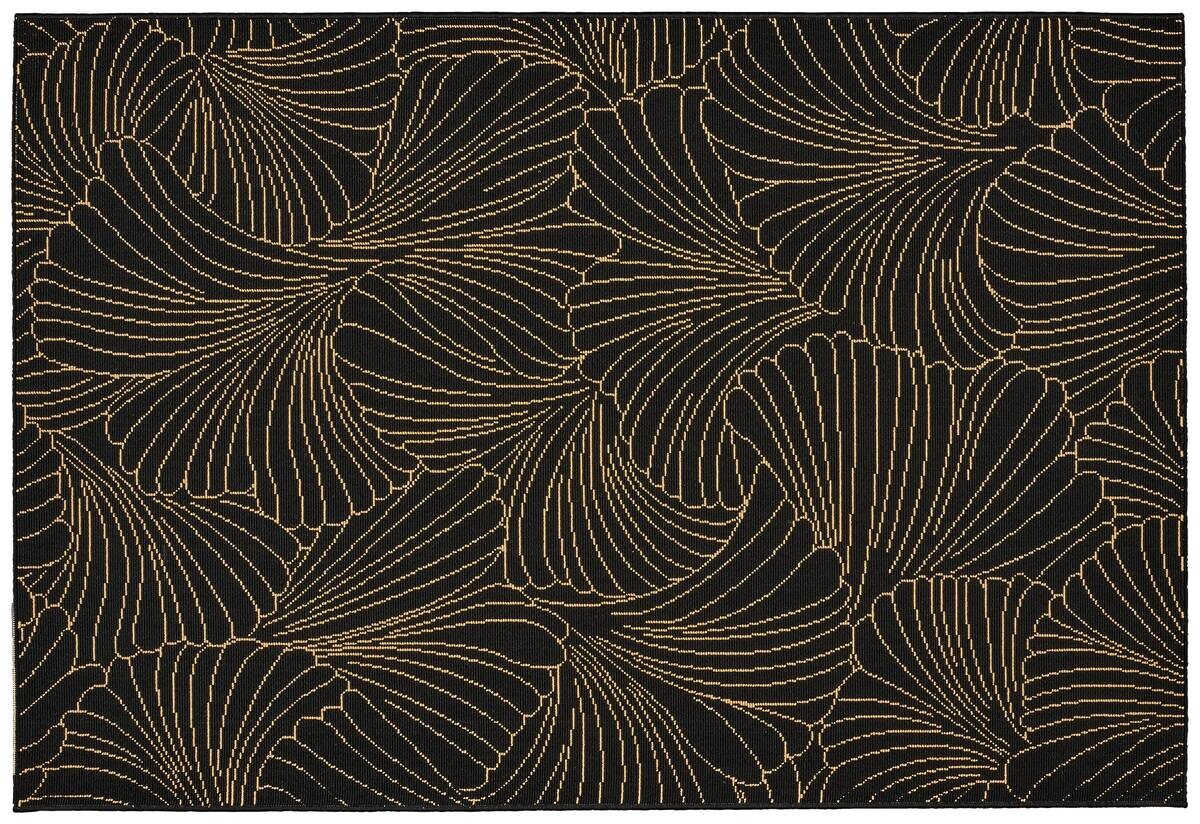 Webteppich Luxus schwarz B/L: ca. 120x170 cm